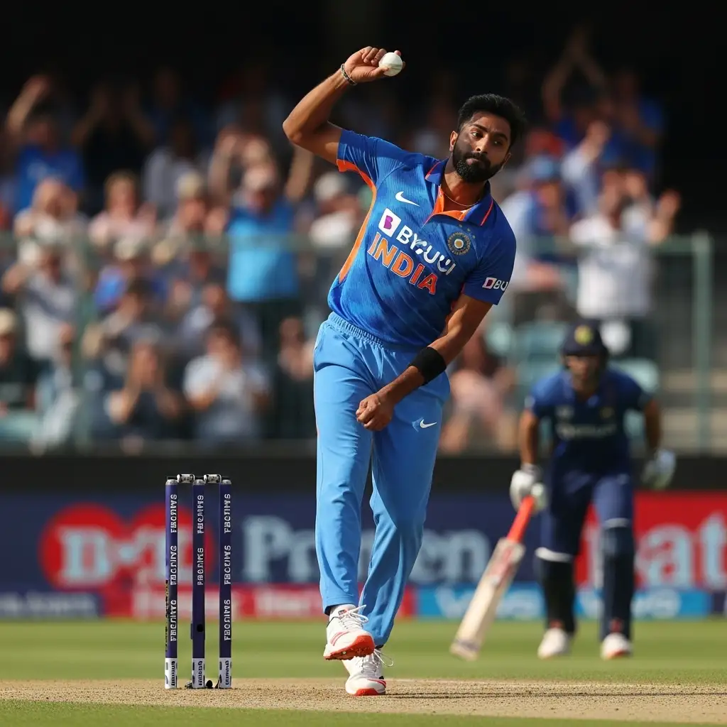 Mohammed Siraj celebrating 6-wicket haul in Asia Cup 2023 Final