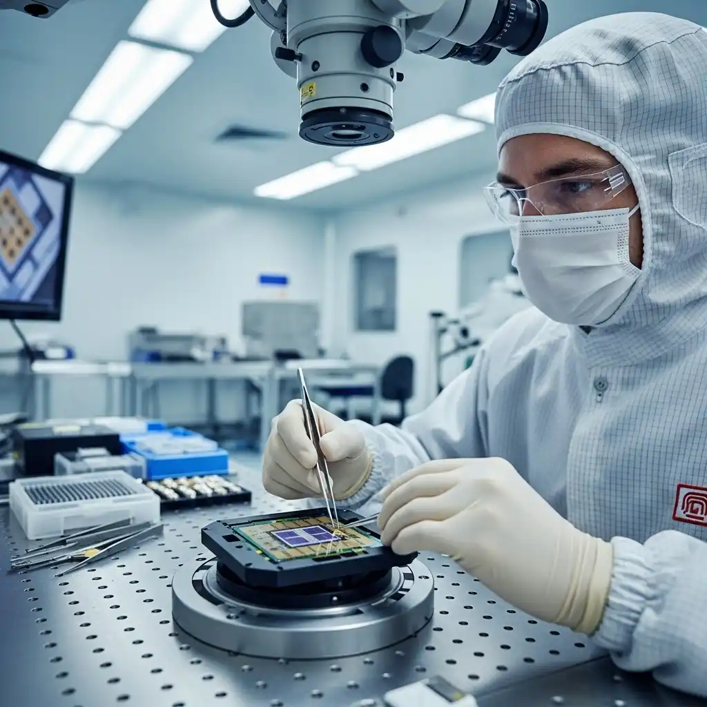 Intel logo with microchip and Maharashtra map in background