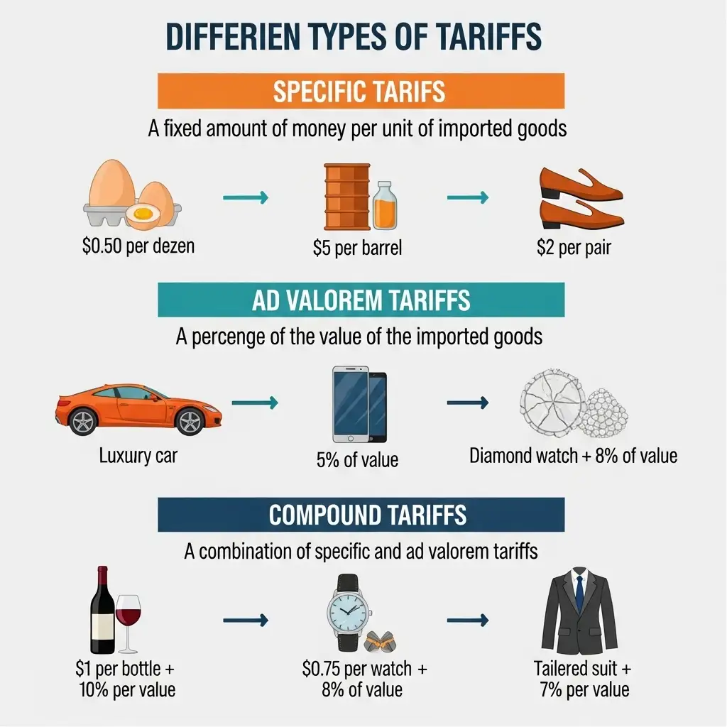 Tariff meaning in Marathi with daily life examples