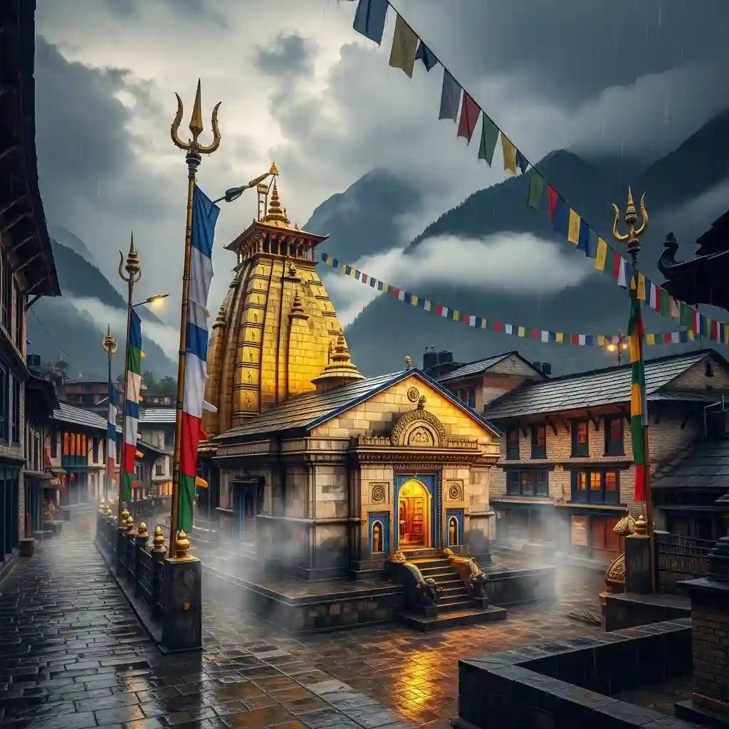 Aerial view of Uttarkashi flood after cloudburst near Gangotri – August 2025 disaster news